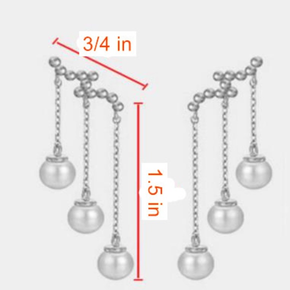 NEW pearl drop earrings - Picture 4 of 4